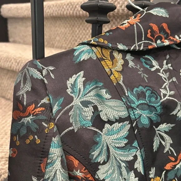 Floral Multi Color Blazer Women’s Size 42 Small XS - Picture 14 of 17